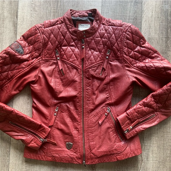 Ladies Medium Leather Harley Davidson Riding Jacket - Picture 1 of 6